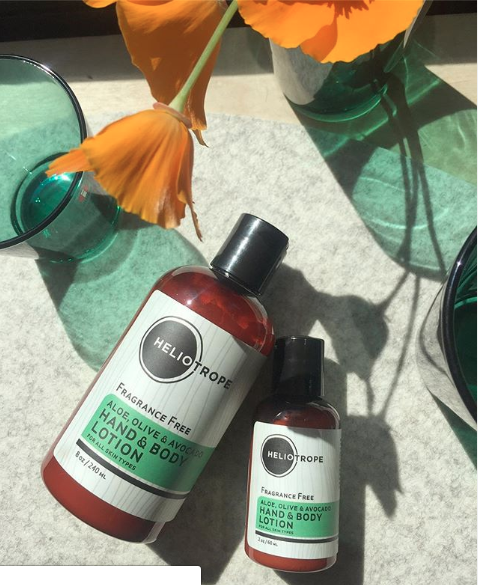 Heliotrope Hand and Body Lotion - aloe, olive oil & avocado