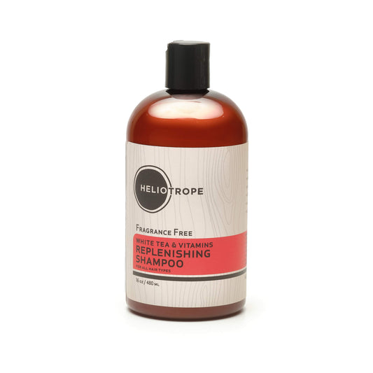 Heliotrope Replenishing Shampoo - white tea & vitamins - fragrance free
