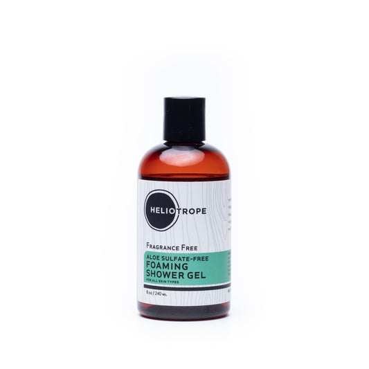 Heliotrope Foaming Shower Gel - aloe, sulfate-free